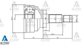 MAZDA 626 AKS KAFASI 2000CC 88-92 26*56*25 MAHER