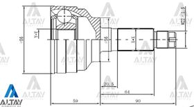 MAZDA 626 AKS KAFASI 2000CC 92-97 28*56*23 MAHER