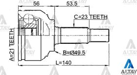 NISSAN MICRA AKS KAFASI 02/- 23*49.1*21 MAHER
