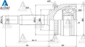 MITSUBISHI CARISMA AKS KAFASI 96-00 ABSLİ 25*29*54 MAHER