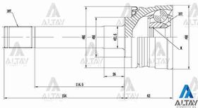 MITSUBISHI L200 AKS KAFASI DIŞ 02-06 MAGNUM 28*56*25 MAHER
