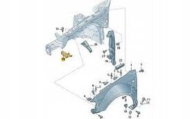 AUDI A3 ÇAMURLUK BRAKETİ SAĞ 04-13 IOE-VW 8P0821136A