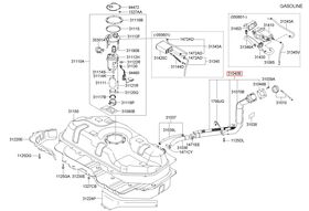 HYUNDAI GETZ YAKIT DOLUM BORUSU 03-06 HMC