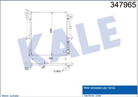 MITSUBISHI SU RADYATÖRÜ (AT) L200 06- TRITON 26mm KALE