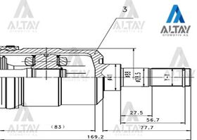 HYUNDAI ACCENT AKS KAFASI İÇ 06/-  ERA 27*41*33 DİZEL SOL MAHER