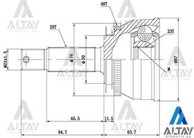 HYUNDAI ACCENT AKS KAFASI DIŞ 06/-  ERA 25*23*50 DİZEL ABSLİ MAHER