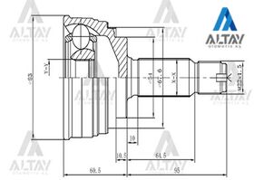 HYUNDAI ACCENT AKS KAFASI 06/-  ERA 25*54*22 BENZİNLİ ABSSİZ MAHER