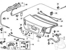 HONDA CIVIC BAGAJ+DEPO KAPAK AÇMA TELİ 01-03 T.W.