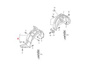 AUDI A3 ÇAMURLUK DAVLUMBAZI ÖN SOL HATCHBACK 14-20 BSG 8V0821171M