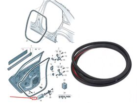 AUDI A3 KAPI FİTİLİ ÖN SAĞ 13- IOE-VW 8V5839912C