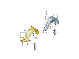 AUDI A3 ÇAMURLUK DAVLUMBAZI ÖN SOL SEDAN 13- IOE-VW 8V5821171G