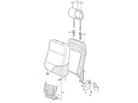 SKODA RAPID KOLTUK DÖŞEME SOL 13- IOE-VW 5JA881805FAGAX