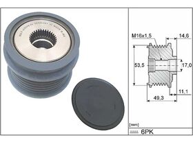 VW GOLF7 ALTERNATÖR KASNAĞI 13- INA 04L903021F