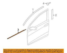 HYUNDAI ELANTRA ÖN KAPI CAM SIYIRICI 14-16 SAĞ KROM HMC
