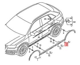 AUDI Q3 ÇAMURLUK AĞZI ARKA SAĞ 11- IOE-VW 8U0853818AGRU