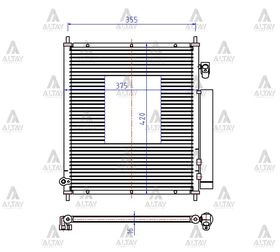 HONDA JAZZ KLİMA RADYATÖRÜ 02-08 ( KÜÇÜK TİP ) MAHER