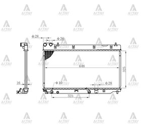 HONDA JAZZ SU RADYATÖRÜ 02-08 OTOMATİK (BÜYÜK TİP) (Brazing) MAHER