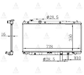 HONDA JAZZ SU RADYATÖRÜ 09/- MANUEL (Brazing) MAHER