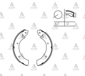 HYUNDAI H100 ARKA FREN BALATASI PABUÇLU  SSANGYONG REXTON  ACTYON  MUSSO MAHER