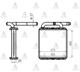HYUNDAI H100 KALORİFER RADYATÖRÜ KLİMALI ÖN MAHER