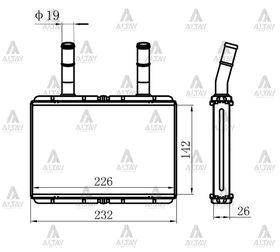 HYUNDAI KMY KALORİFER RADYATÖRÜ 05/-  BONGO 04/- MAHER
