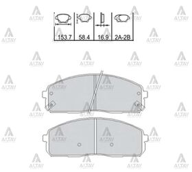HYUNDAI KMY ÖN FREN BALATASI 05/-  BONGO 10/- MAHER