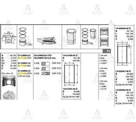 HYUNDAI KMY PİSTON SEKMANLI 97-04 2600 STD GOETZE