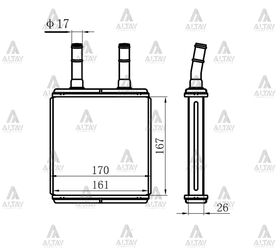 HYUNDAI ACCENT KALORİFER RADYATÖRÜ 95-06  EXCEL  ELANTRA  GETZ MAHER