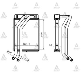 HYUNDAI SANTAFE KALORİFER RADYATÖRÜ 01-06 MAHER