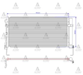 HYUNDAI SANTAFE KLİMA RADYATÖRÜ 00-06 DİZEL MAHER