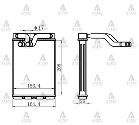 HYUNDAI STAREX KALORİFER RADYATÖRÜ 100HP  D4BH ÖN MAHER