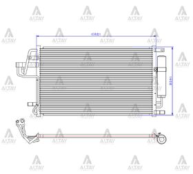 HYUNDAI TUCSON KLİMA RADYATÖRÜ  SPORTAGE 04-10 MAHER