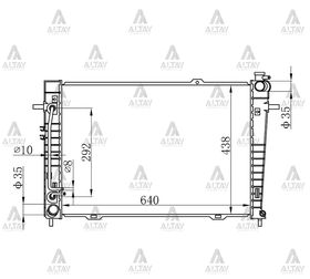 HYUNDAI TUCSON SU RADYATÖRÜ 03/-  DİZEL OTOMATİK  SPORTAGE 22mm (Brazing) MAHER