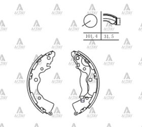 HYUNDAI ACCENT ARKA FREN BALATASI 06/-  ERA  i30  CEED  RIO 05/- PABUÇLU MAHER