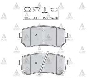 HYUNDAI ACCENT ARKA FREN BALATASI 06/- ERA  i30ix20RIO 05/- CEED ix35 SONATA09/- CERATO 09/-DİSK MAHER