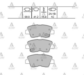 HYUNDAI ACCENT ARKA FREN BALATASI 11/- BLUEELA 11/-16/-i30 12/-i20 14-16RIO 12/-CEEDSOULi40 DİSK MAHER