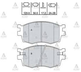 HYUNDAI ACCENT ÖN FREN BALATASI ERA  RIO 05/-  i20 MAHER