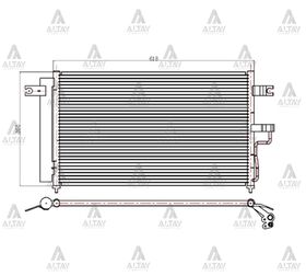 HYUNDAI ACCENT KLİMA RADYATÖRÜ 03-06 BENZİNLİ MAHER