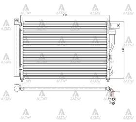 HYUNDAI ACCENT KLİMA RADYATÖRÜ 06/-  ERA DİZEL MAHER