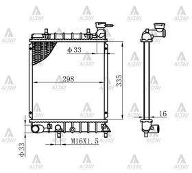 HYUNDAI ACCENT SU RADYATÖRÜ 00-06 1.3 MANUEL (Brazing) MAHER