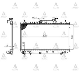 HYUNDAI ACCENT SU RADYATÖRÜ 00-06 1.5  1.6 MANUEL (Brazing) MAHER