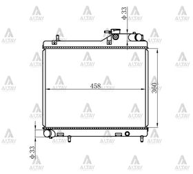 HYUNDAI ACCENT SU RADYATÖRÜ 00-06 1.5 DİZEL MANUEL (Brazing) MAHER
