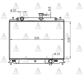 HYUNDAI ACCENT SU RADYATÖRÜ 06/-  ERA DİZEL MANUEL 26mm (Brazing) MAHER