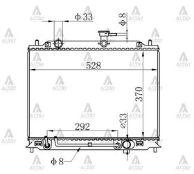 HYUNDAI ACCENT SU RADYATÖRÜ 06/-  ERA DİZEL OTOMATİK 26mm (Brazing) MAHER