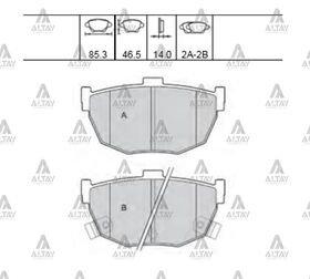 HYUNDAI ELANTRA ARKA FREN BALATASI 96-06  CERATO 05/- DİSK MAHER