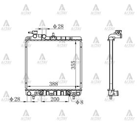 HYUNDAI ATOS SU RADYATÖRÜ 97-05 OTOMATİK (Brazing) MAHER
