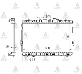 HYUNDAI ELANTRA SU RADYATÖRÜ 01/- MANUEL (Brazing) MAHER