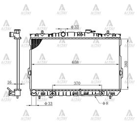 HYUNDAI ELANTRA SU RADYATÖRÜ 01/- OTOMATİK (Brazing) MAHER
