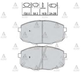 HYUNDAI i30 ÖN FREN BALATASI  CEED  CERATO 09/- MAHER