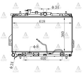 HYUNDAI MATRIX SU RADYATÖRÜ 06/-  OTOMATİK 22mm (Brazing) MAHER